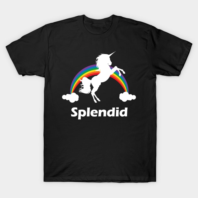 Splendid Rainbow Unicorn T-Shirt by Nonstop Shirts